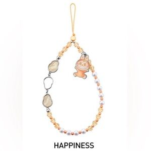 🆕 Pop Mart Labubu The Monsters Big into Energy Series Phone Charm - HAPPINESS 😃